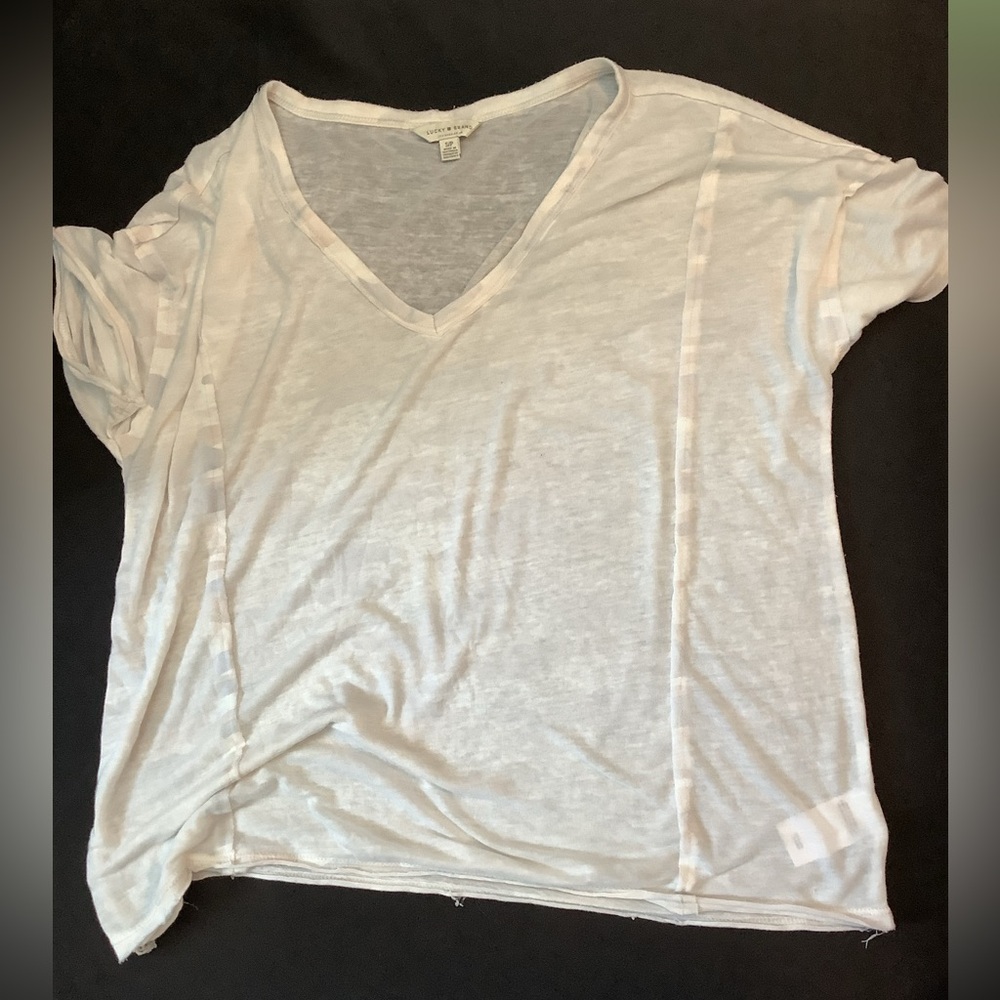 Lucky brand, T-shirt women’s size small super sheer, super soft pit to pit 21in